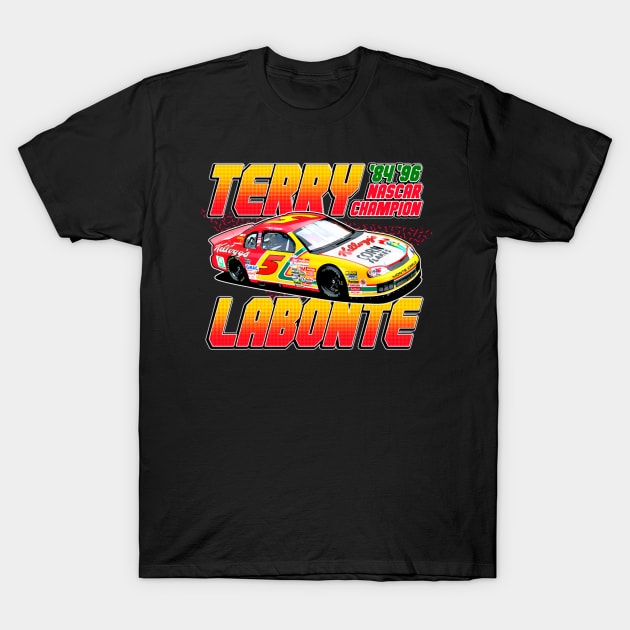 Terry Labonte Champion 84 96 Retro T-Shirt by Erianna Bee